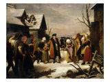 Louis XVI, 1754-93 King of France, Distributing Alms to the Poor of Versailles Giclee Print by Louis Hersent