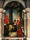 Madonna with Saints and Members of the Pesaro Family, 1519-26 Altarpiece Photographie