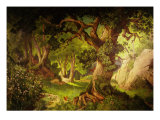 The Forest Crossed by Parsifal to Liberate Amfortas at Castle of Grail, from Opera Parsifal Giclee Print