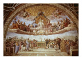 Disputa del Sacramento Reproduction procédé giclée par Raphael 