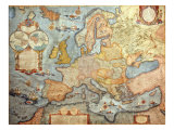 Map of Europe, from 1686 Copy of Atlas by Joan Blaeu Giclee Print