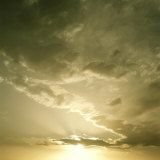 Golden Sunrise in Sky with Clouds Photographic Print by Deon Reynolds