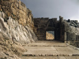 Lion Gate and Ramparts, 14th century BC, Mycenae, Greece Photographic Print