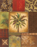 Collage de palmier II Affiche par Gregory Gorham