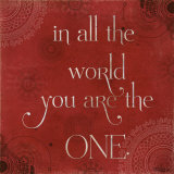 You Are The One Posters par Kim Klassen