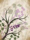 Lavender and Sage Florish I Art by Jennifer Pugh