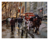 Horse and Carriage, New York City Poster by Desmond O'hagan