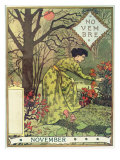Novembre reproduction procédé giclée par Eugene Grasset