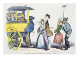 These people are going to get on as well' Caricature from 'Les Metamorphoses du Jour' Series Giclee Print by Grandville 