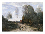 The Road Giclee Print by Jean-Baptiste-Camille Corot