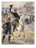 Major General Hooker at the Battle of Chancellorville, Virginia, 3rd May 1863 Giclee-trykk av Mathew Brady & Studio Major General Hooker at the Battle of Chancellorville, Virginia, 3rd May 1863 Giclee-trykk av Mathew Brady & Studio