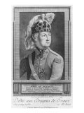 The Chevalier d'Eon as a Dragoon, 1779 Giclee-trykk av P. Jean Baptiste Bradel The Chevalier d'Eon as a Dragoon, 1779 Giclee-trykk av P. Jean Baptiste Bradel