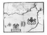 Map No.8 showing the route of the Armada fleet, engraved by Augustine Ryther, 1588 Giclee Print by Robert Adams