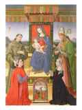 Madonna and Child with Saints Giclee Print by Raffaellino Del Garbo