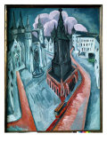The Red Tower in Halle, 1915 reproduction procédé giclée par Ernst Ludwig Kirchner