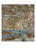 Map of Venice, first half of 17th century Giclee-trykk av G. Barzenti