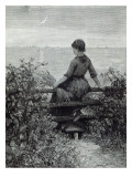 The Fisher's Lass, from 'Leisure Hour', 1888 Giclee-trykk av Dewey Bates The Fisher's Lass, from 'Leisure Hour', 1888 Giclee-trykk av Dewey Bates