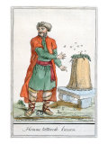 Tatar Man of Kazan with a Beehive, from 'Encyclopedie des Voyages', engraved by J. Laroque, 1796 Giclee Print by Jacques Grasset de Saint-Sauveur