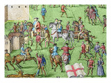 The Encampment of the English Forces Near Portsmouth During the Battle of the Solent Giclée-Druck von James Basire