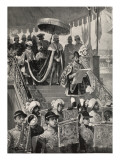 The First Proclamation of the Indian Imperial Title of the British Crown at Delhi, New Year's Day,  Reproduction procédé giclée par G. Amato