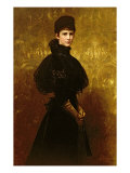 Queen Erzsebet Giclee-trykk av Gyula Benczur Queen Erzsebet Giclee-trykk av Gyula Benczur