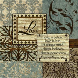 Blue and Brown Love Prints by Marilu Windvand