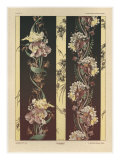 Flowers, from 'Fantaisies Decoratives', engraved by Gillot, Librairie de l'Art, Paris, 1887 Lámina giclée por Jules Auguste Habert-dys