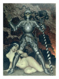 Death and the Maiden, 1910s Giclee Print by Nikolai Konstantinovich Kalmakov