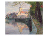 Autumn in Bruges reproduction procédé giclée par Omer Coppens