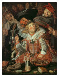 Shrovetide Revellers Lámina giclée por Frans Hals Shrovetide Revellers Lámina giclée por Frans Hals