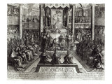 Anointing of Louis XIV reproduction procédé giclée par Francois Roger De Gaignieres
