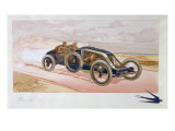 A Renault Racing Car, 1908 Giclée-tryk af Ernest Montaut A Renault Racing Car, 1908 Giclée-tryk af Ernest Montaut