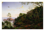 Pulpit Rock near Melbourne, Victoria Giclee Print by Eugen von Guerard