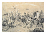 Conquest and Civilisation', Allegory of the French Invasion of Algeria on 5th July 1830 reproduction procédé giclée par Victor Adam