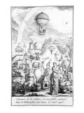 Allegory from French Revolution Illustrating Benefits to Mankind of Scientific Discoveries Giclee Print by Claude Louis Desrais