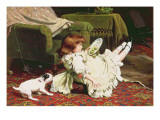 Time to Play, 1886 Giclee Print by Charles Burton Barber