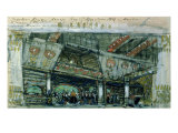 Sketch for the Ballet, 'The Goldfish', by Ludwig Minkus Giclee Print by Konstantin A. Korovin