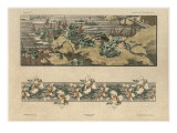 Toads and Flowers, from 'Fantaisies Decoratives', engraved by Gillot, Librairie de l'Art, Paris reproduction procédé giclée par Jules Auguste Habert-dys
