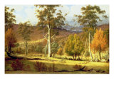 Natives in the Eucalypt Forest on Mills Plains, Patterdale Farm Giclee Print by John Glover