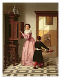 Figures in a Laundryroom, 1864 Giclee Print by Gustaaf Antoon Francois Heyligers