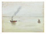 Rainy Weather on the Elbe, 1902 Giclee Print by Max Liebermann