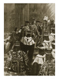 The Inthronization at the Coronation of George I, October 20Th, 1714, from 'The Illustrated London  Giclee Print by Samuel Begg