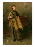 The Hurdy-Gurdy Man, 1869 Reproduction procédé giclée par Ludwig Knaus