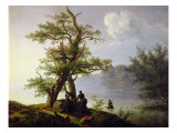 Hunting Waterfowl, 1828 Giclee Print by Thomas Fearnley