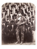 Isambard Kingdom Brunel, Standing in Front of the Launching Chains of the 'Great Eastern', 1857 Giclee Print by Robert Howlett