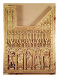 The Altarpiece of Crucifixion, detail of left panel, from Church of Chartreuse de Champmol, c.1391 Giclee-trykk av Jacques De Baerze Or Baers The Altarpiece of Crucifixion, detail of left panel, from Church of Chartreuse de Champmol, c.1391 Giclee-trykk av Jacques De Baerze Or Baers