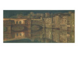 Ponte Vecchio, Florencia Lámina giclée por William Holman Hunt