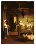 Upbringing, 1867 Giclee-trykk av Henriette Browne Upbringing, 1867 Giclee-trykk av Henriette Browne