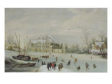 Winter Landscape Lámina giclée por Barent Avercamp Winter Landscape Lámina giclée por Barent Avercamp