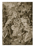 The Submission of Guthrum to King Alfred Giclee Print by Herbert Alfred Bone